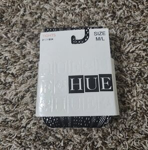 HUE Black Stretchy Tights Pantyhose Stockings M/L New